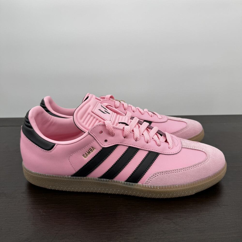 Adidas Lionel Messi x Samba Inter Miami CF Home Kit Mens 10.5 Womens 11.5 IH8158 - Picture 4 of 16